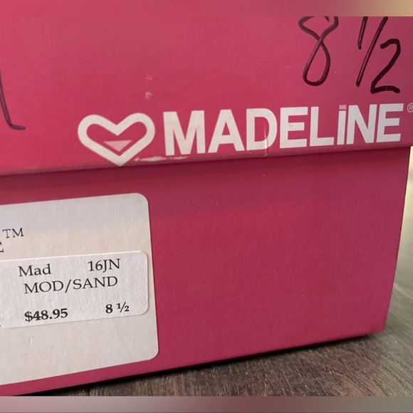 NEW Madeline Bohemian Wedge Tan Sandal Size 8.5 - Picture 7 of 9